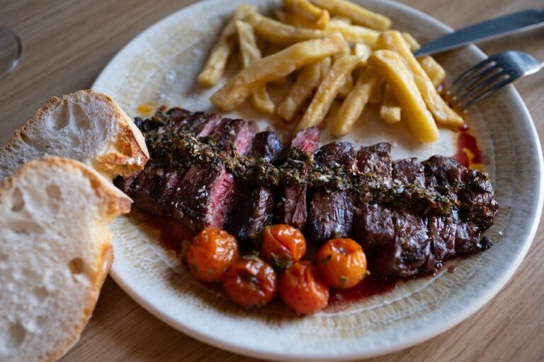 Entraña con chimichurri